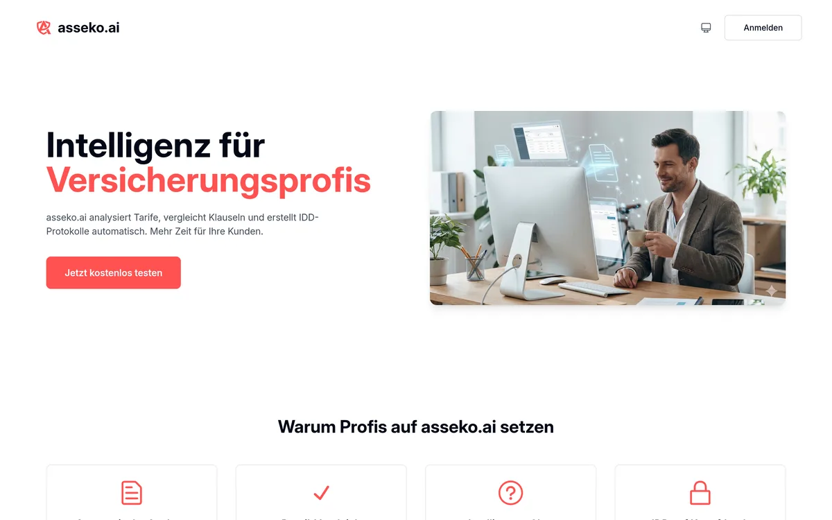 Screenshot: asseko.ai
