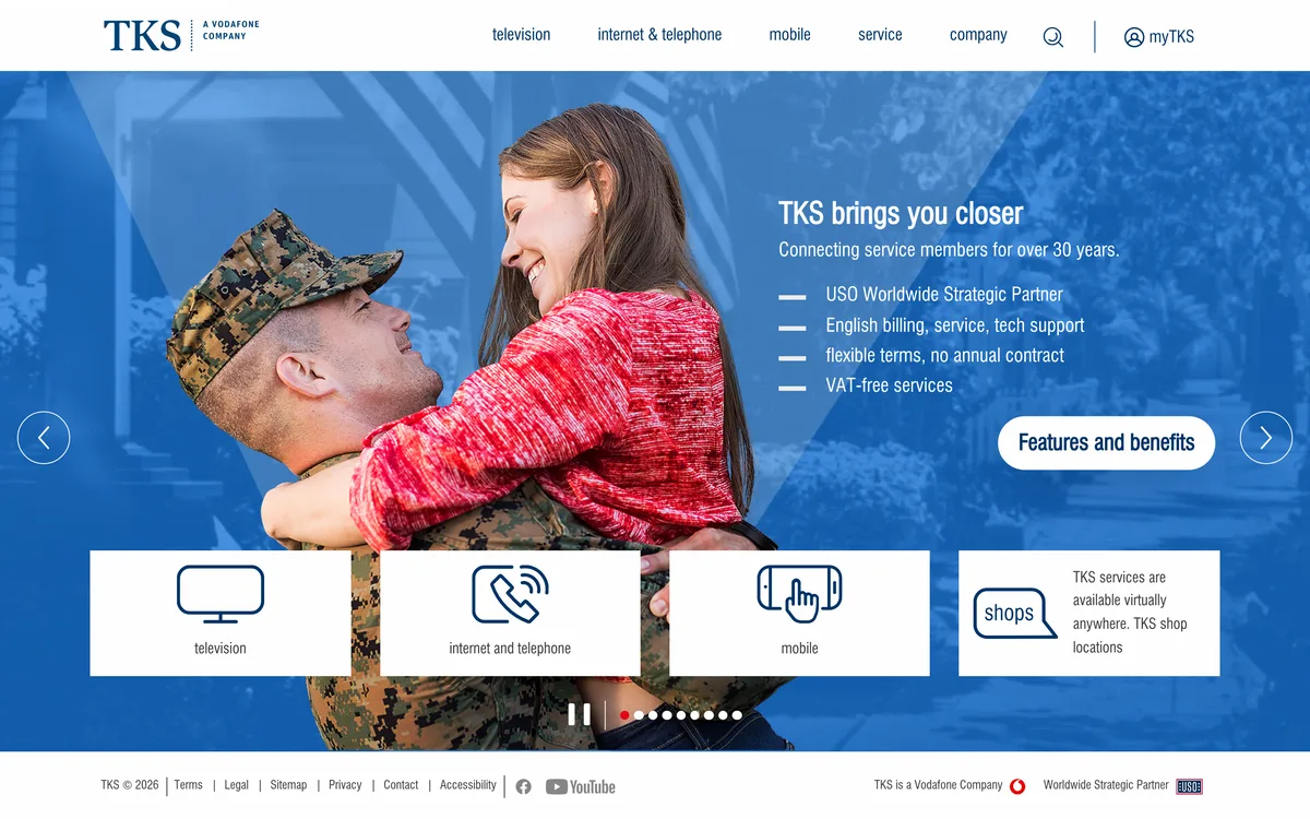 Screenshot: TKS Cable