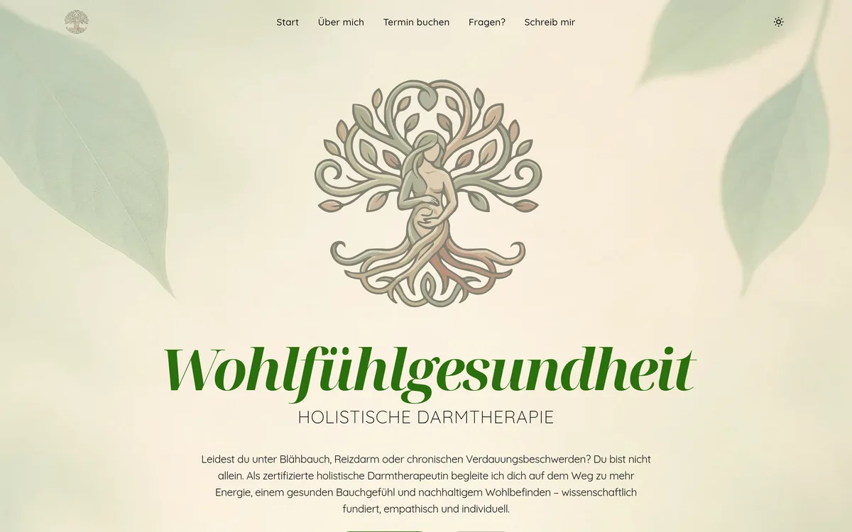 Screenshot: Wohlfühlgesundheit